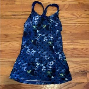 Lululemon blue tie dye dot athletic tank 2